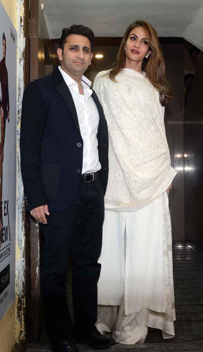 Adar and Natasha Poonawalla were also seen at the screening. While Adar looked dapper in a black suit, Natasha was a vision in a white salwar kameez.
