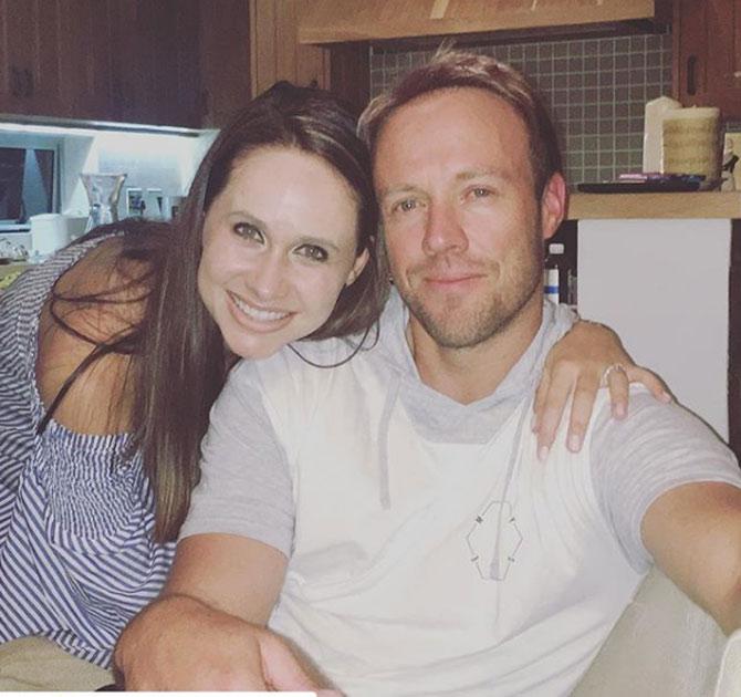 AB De Villiers proposed to his long-time girlfriend, Danielle, at the Taj Mahal in 2012. They now have three sons. 