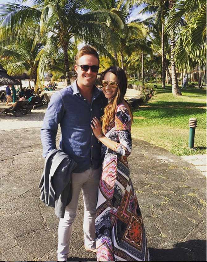 In pic: AB de Villiers on vacation with his wife Danielle