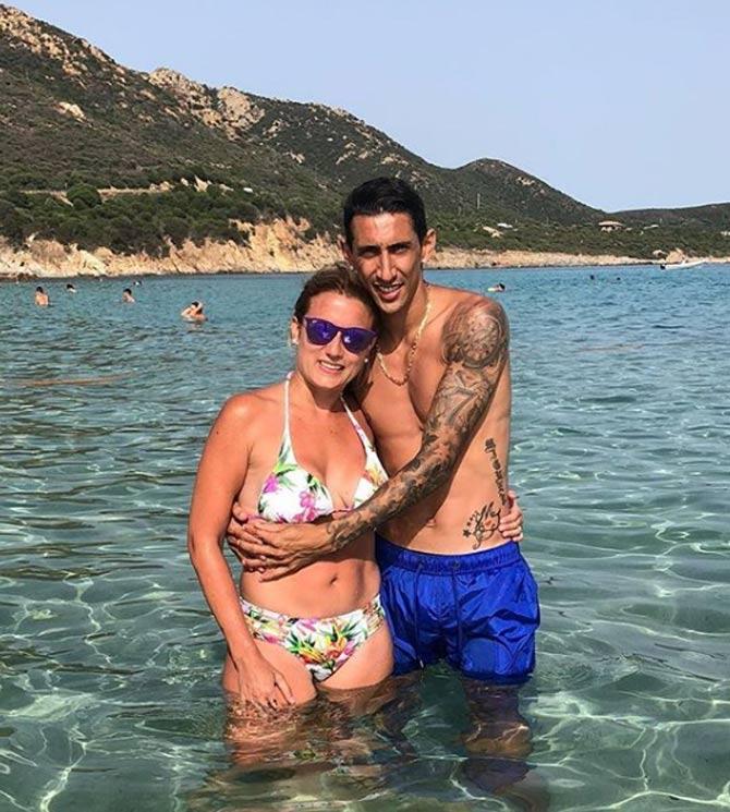 Angel Di Maria is in the news for his eventful comeback to Old Trafford. Angel Di Maria played for PSG against Manchester United in the UEFA Champions League and played a crucial role in their 2-0 win. But the winger was welcomed back with boos by the United fans. The home fans even threw beer bottles on the footballer, but Angel Di Maria was unfazed and carried on playing in the match.
In pic: Angel Di Maria posted this picture with his wife Jorgelina on their anniversary and wrote, 