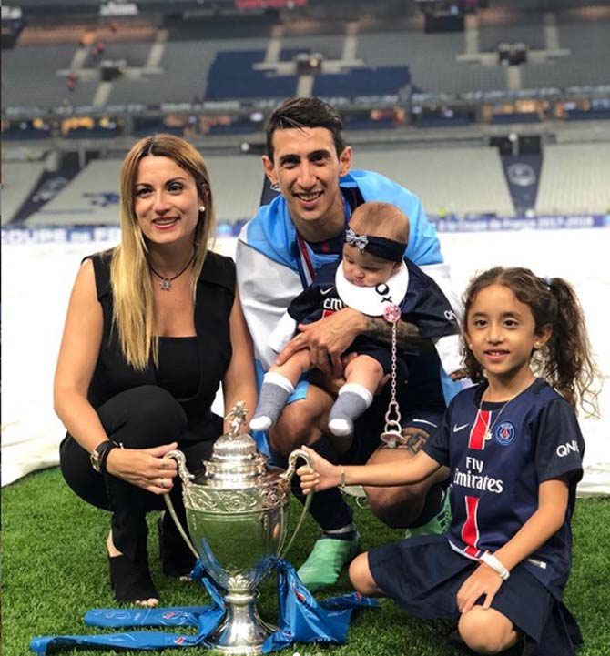 Angel Di Maria posted this picture when he won the French league title