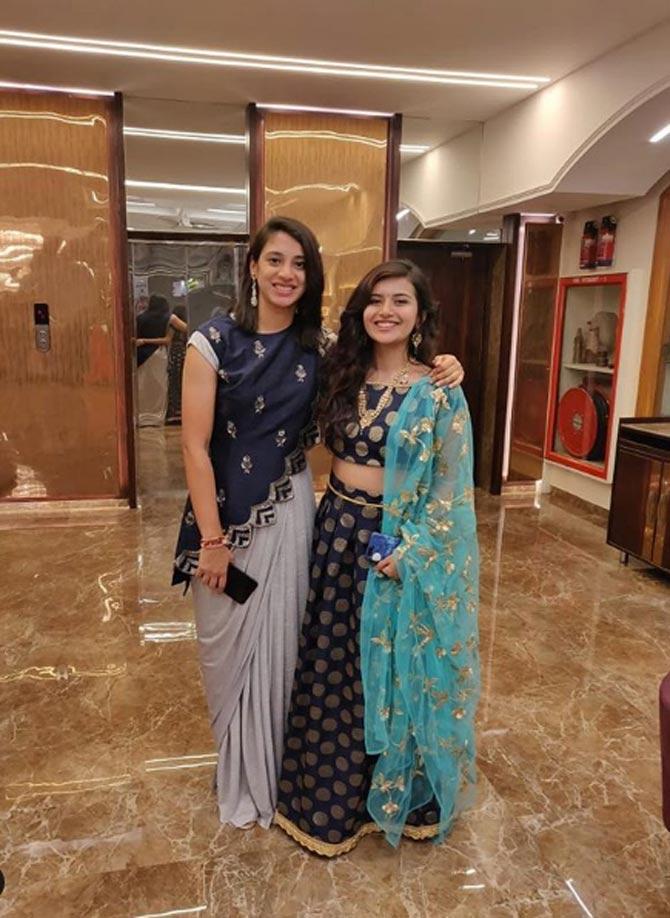 Smriti Mandhana posted this picture with her best friend Prachi, she wrote, 