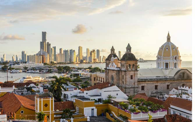Colombia
1 INR is equal to 43.82 Colombian peso
The Capital of Colombia is Bogota and visa is required to visit the country.
The famous places to see here are Cartagena, Tayrona National Park, Medellin, Bogota, Villa de Leyva, San Gil and San Agustin.
