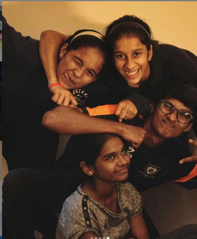 Jemimah Rodrigues posted this goofy picture of herself and her friends from a night out.