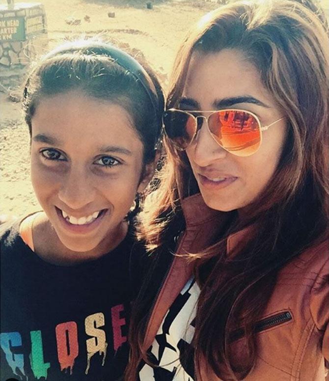 Jemimah Rodrigues and her family moved to Bandra a few years ago to avail better sports facilities. She suggests that people have now started noticing her in and around Bandra after she became a regular in the Indian cricket team.
In pic: Jemimah Rodrigues posted this picture of herself with a friend and captioned, 