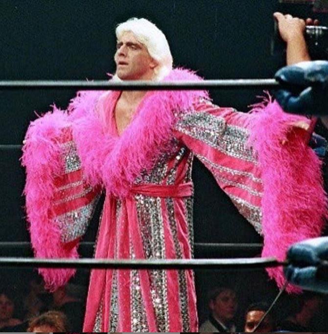 Ric Flair is a two-time WWE World champion, six-time WCW world champion and eight-time NWA world champion.