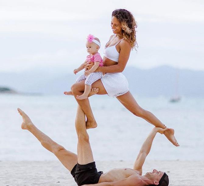 The couple is blessed with a beautiful daughter and she has been a part of their AcroYoga ever since she was a baby. The couple often posts pictures of their yoga practice with their daughter in thrilling yoga postures. “When we became a family in 2016 and welcomed our beautiful little girl Sofie Phoenix into the world, we made a conscious decision to continue with our life as we knew it and simply find a way to make it all work.