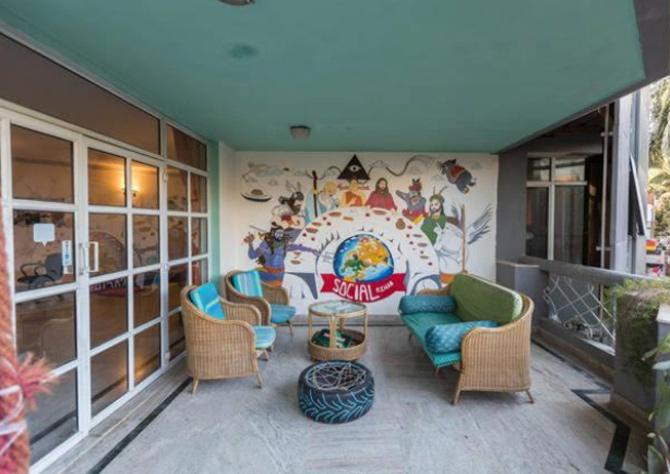 Social Rehab in Banglore
Located in Indiranagar in Bangalore, Social Rehab offers affordable and comfortable space for backpackers. Other than a kitschy common room with books, board games and DVD collections, the hostel also provides facilities like free Wi-Fi, free parking, a shared kitchen and a 24-hour front desk that arranges vehicles for hire and trips to Hampi, Mysore, and Goa.
Prices starting from Rs 900 (breakfast included)