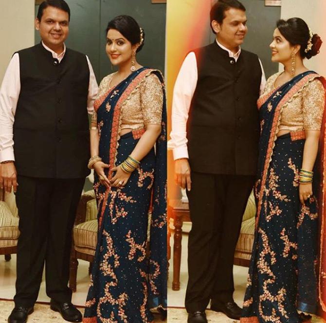 Devendra and Amruta Fadnavis:Devendra Fadnavis tied the knot with Amruta Fadnavis in December 2005. Their union was a form of arranged marriage and the couple has been married for more than 13 years now. The power couple from Nashik who is now an integral part of Mumbai has a daughter named Divija Fadnavis. When Fadnavis was elected chief minister of Maharashtra, Amruta became the youngest first lady of the state. While their daughter Divija became the youngest-ever occupant of the Chief Minister's official bungalow 'Varsha' located in South Mumbai.