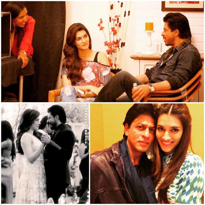 While shooting for Dilwale, Kriti Sanon had recalled the first scene with Shah Rukh where she had to scold him. The superstar's friendly nature made the shot easy for her. 