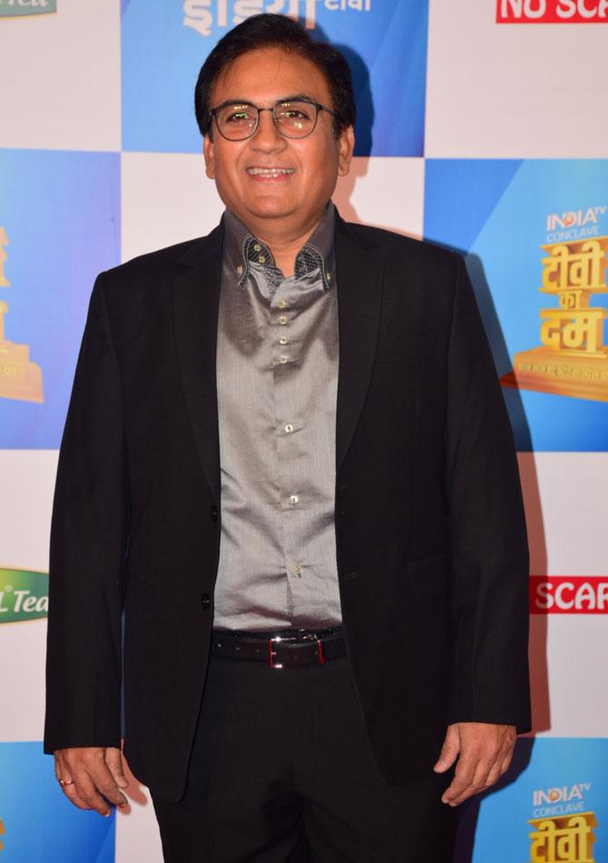 Taarak Mehta Ka Ooltah Chashmah actor Dilip Joshi posed for the shutterbugs. Known for his role as Jethalal Gada in the show, he was also seen in films like What's Your Raashee? starring Priyanka Chopra and Harman Baweja, and Dhoondte Reh Jaaoge starring Soha Ali Khan. 