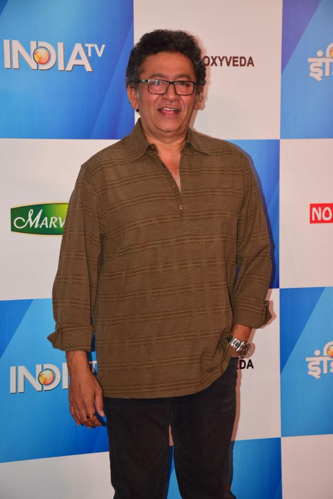 Uday Tikekar was also spotted at the event. He was recently seen in the Ranveer Singh-starrer Simmba as Home Minister Vinayak Dutta. Tikekar is a prominent figure in Marathi theatre circles, and has also worked in films like Barfi!, Raees and Golmaal Again.