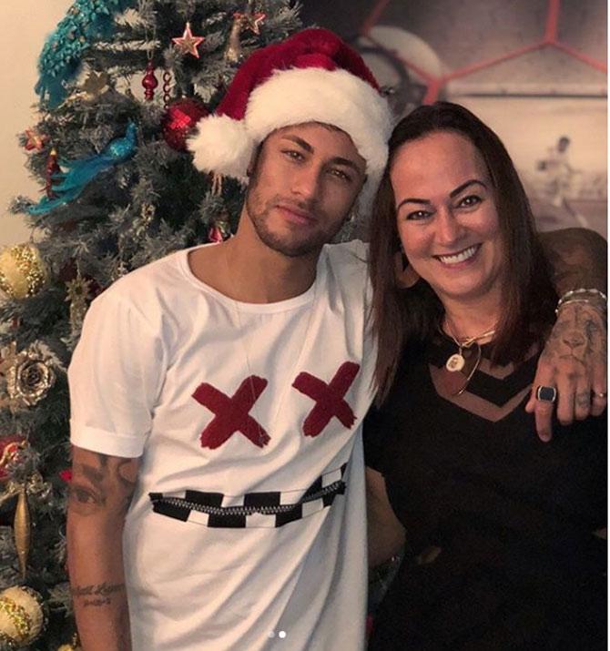 Neymar posted this picture on his mom's birthday and wrote, 