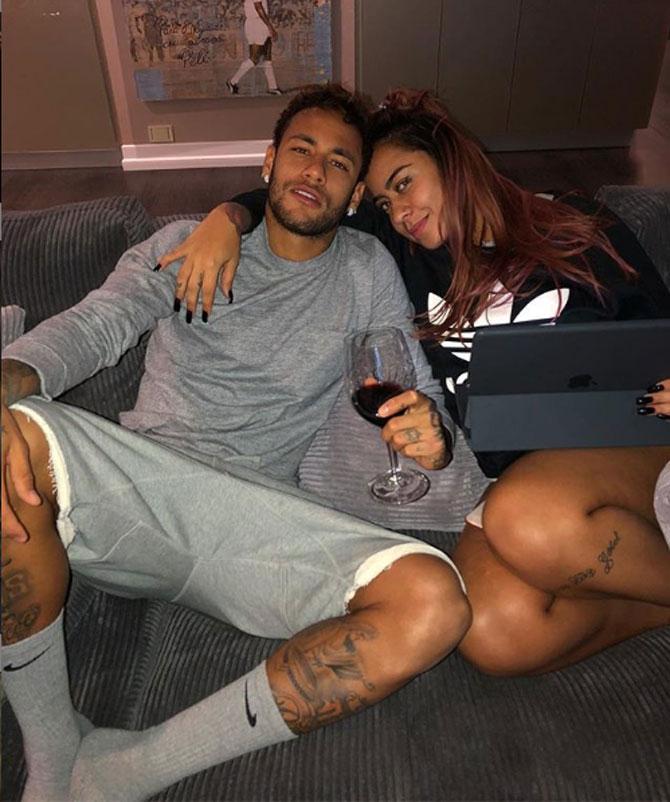 In 2019, Neymar was ranked as the third highest-paid athlete in the world by Forbes magazine.
In picture: Neymar chilling out with his sister Rafaella