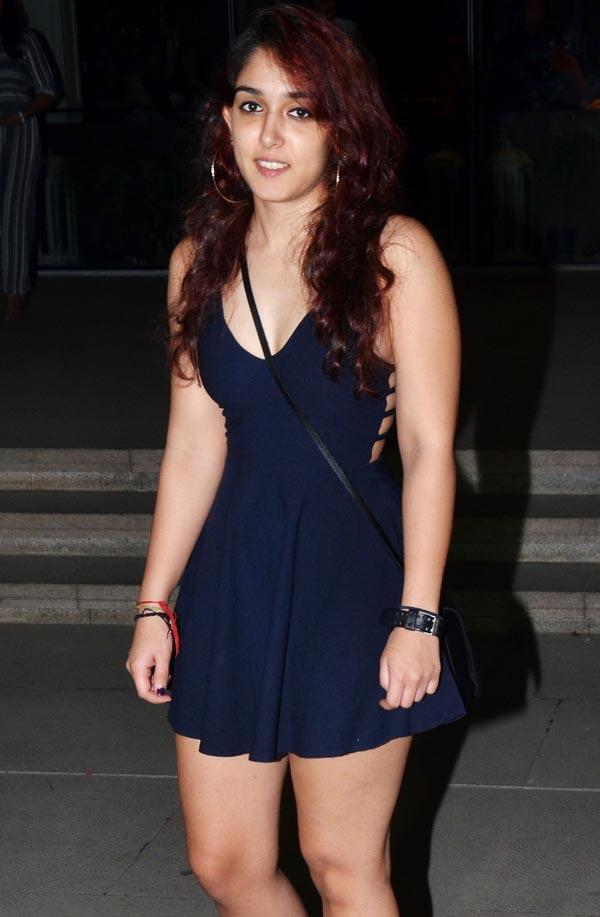 Aamir Khan's daughter Ira was also spotted at the same restaurant in BKC along with a friend. Ira looked pretty in her short blue dress.