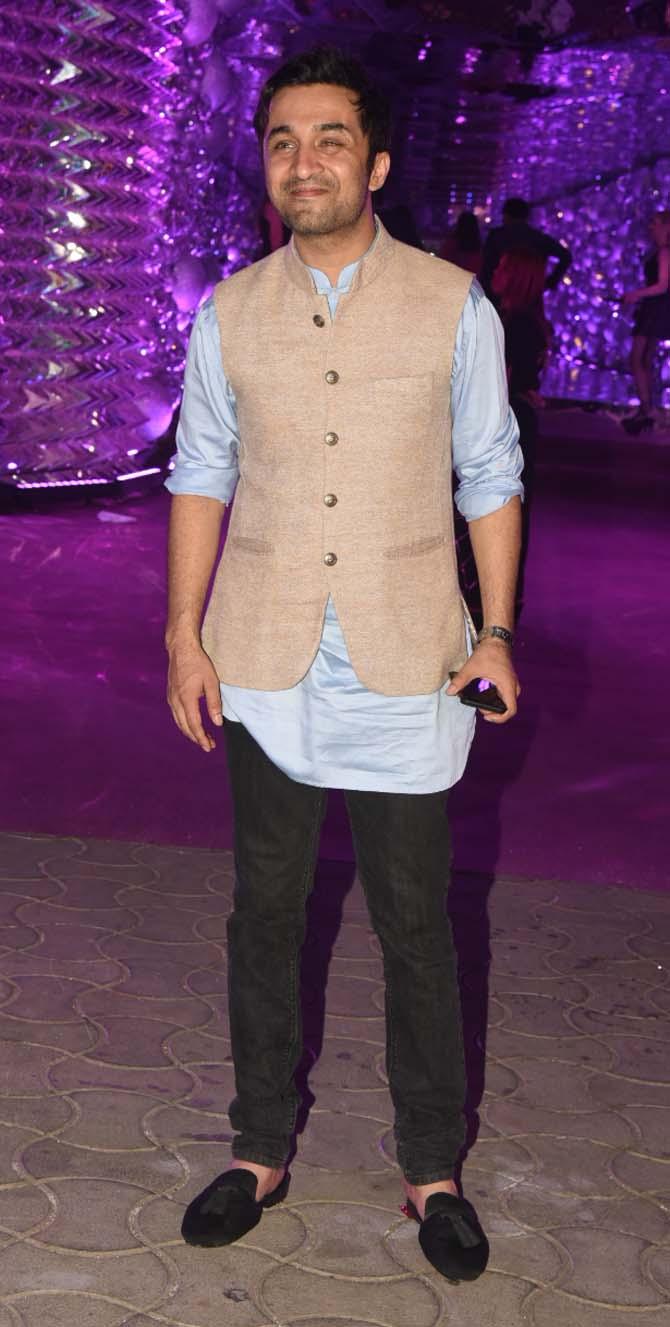 Shakti Kapoor's son-actor Siddhanth Kapoor too attended Azhar Morani's sangeet bash.