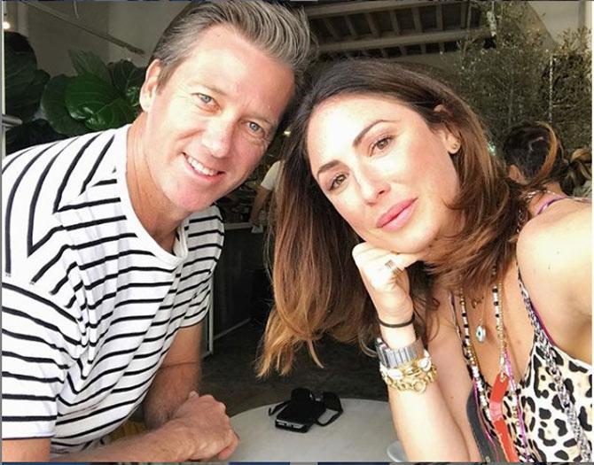 Glenn McGrath posted this picture with his wife Sara while in Lisbon.