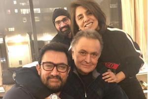 Aamir Khan visits Rishi Kapoor in New York, Neetu Kapoor shares photo