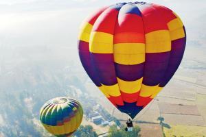 Sailing above Araku Valley in Andhra Pradesh