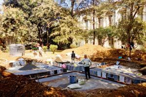Construction of fountain causes trouble to visitors of Byculla museum