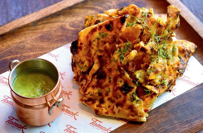 Chicken chur chur kulcha