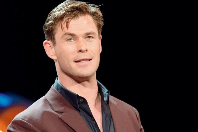 Chris Hemsworth. Pic/AFP