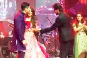 Shah Rukh Khan makes Azhar Morani's sangeet event extra special!
