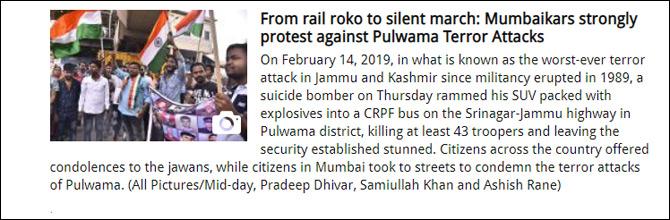 From rail roko to silent march: Mumbaikars strongly protest against Pulwama Terror Attacks