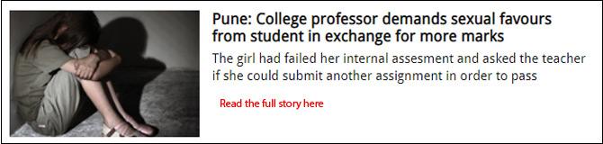 Pune: College professor demands sexual favours from student in exchange for more marks