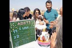 Cheteshwar Pujara's 'angel' daughter Aditi turns one