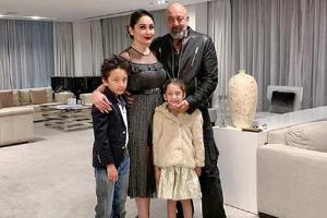 This is how Sanjay Dutt stays in touch with his kids!
