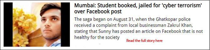 Mumbai: Student booked, jailed for 