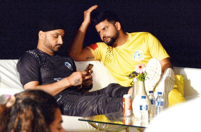 Harbhajan Singh and Suresh Raina