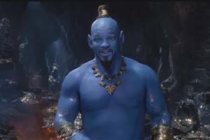 Will Smith's blue Genie avatar from Aladdin unveiled in new video