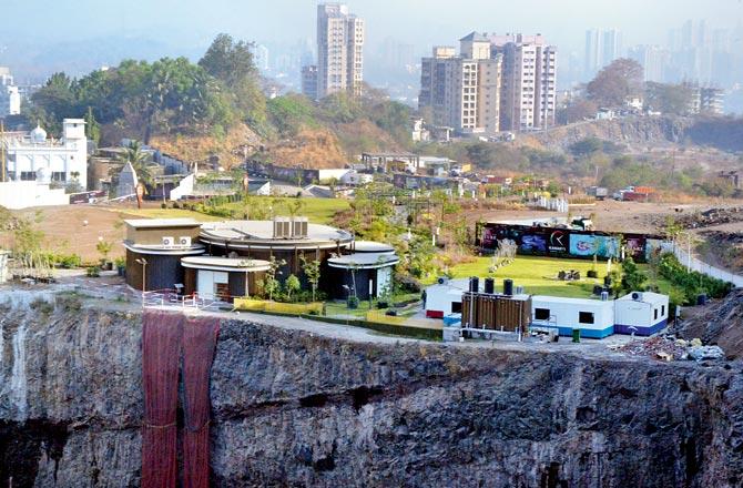The spot where hillock was allegedly levelled was also inspected by the Maharashtra Pollution Control Board last year. Pic/Datta Kumbhar