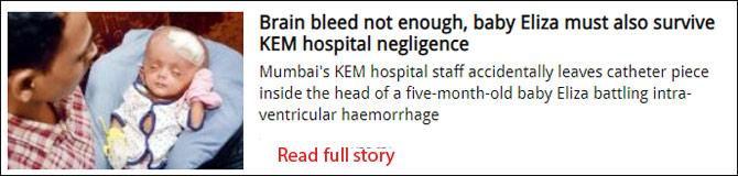 Brain bleed not enough, baby Eliza must also survive KEM hospital negligence