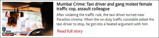 Mumbai Crime: Taxi driver and gang molest female traffic cop, assault colleague