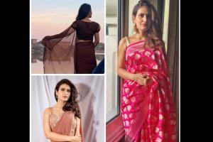 Fatima Sana Shaikh turns a saree draper, see photos