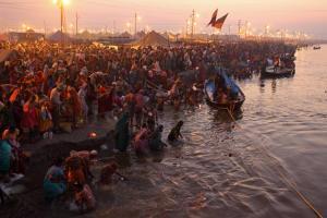 Two crore expected to take holy dip on Kumbh's third 'Shahi Snaan'
