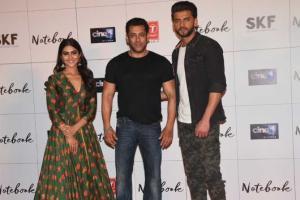 Salman Khan launches the trailer of Notebook with two hundred fans!
