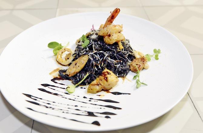 Pasta with a pop of colour