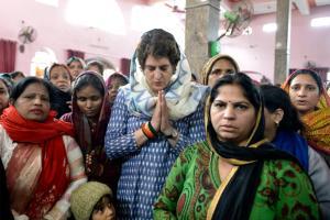 Priyanka Gandhi attend prayer meeting of slain CRPF jawan in UP