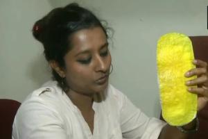 Chennai research scholar makes eco-friendly napkin