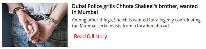 Dubai Police grills Chhota Shakeel