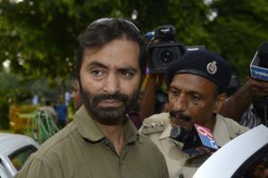NIA raids Yasin Malik's Srinagar residence