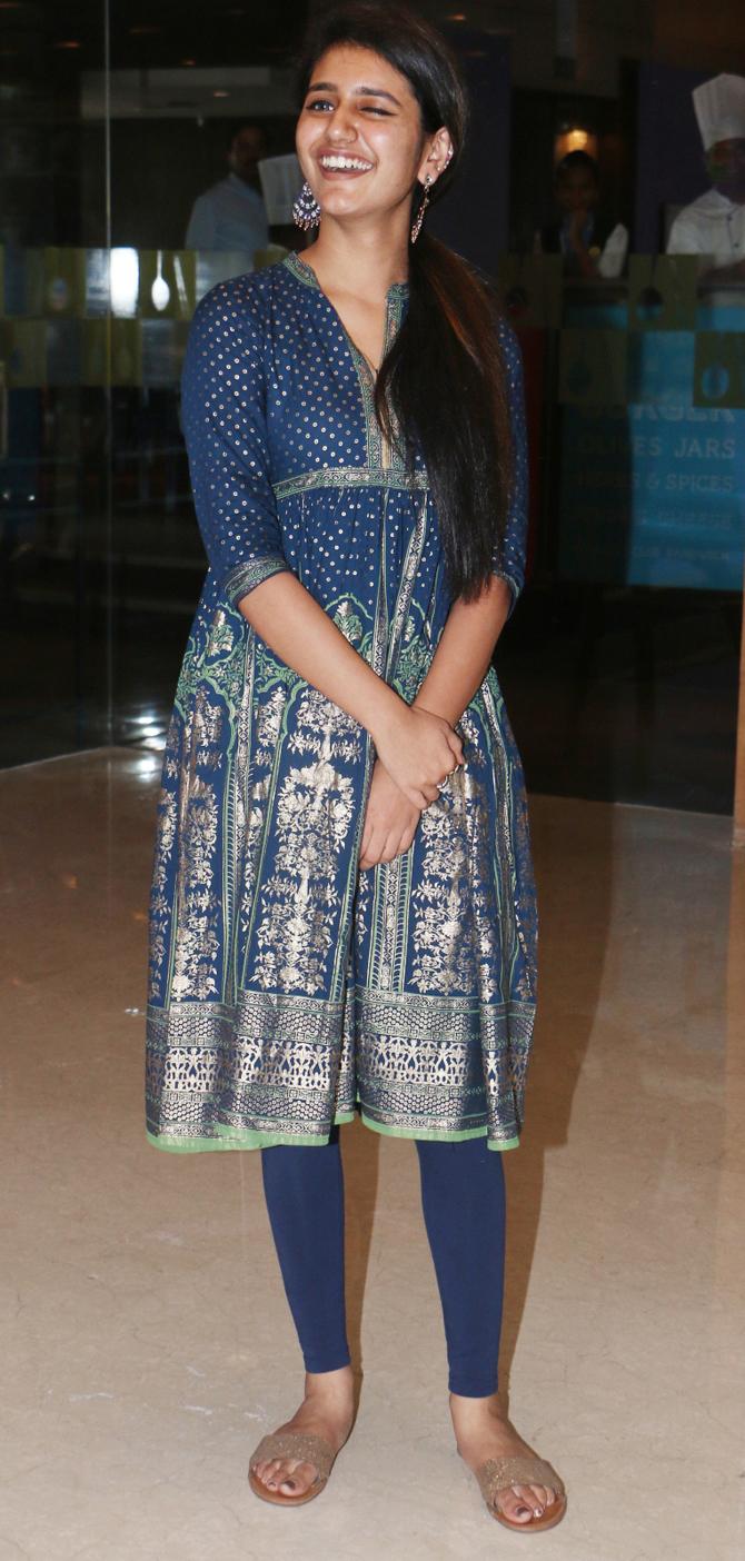 Priya Prakash Varrier's Mumbai visit has hit headlines for various reasons. While her selfie with Simmba star Ranveer Singh made speculations that the duo might collaborate for an upcoming venture, her finger-gun kiss video with Vicky Kaushal made fans go even more crazy.