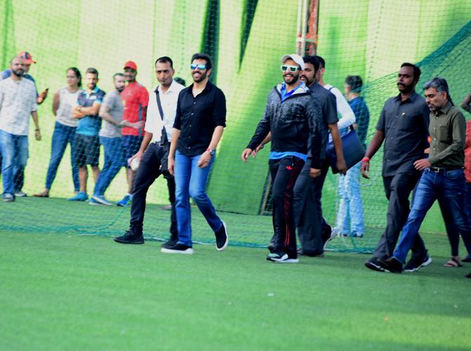 Ranveer Singh has started preparing for sports drama 83. He even took to on Instagram share a glimpse of himself practising at the nets for the film.