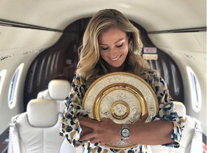 Angelique Kerber posted this picture after winning a Grand Slam.