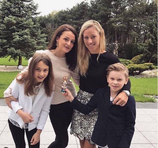 Angelique Kerber posted this picture with her family on Easter and wrote, 