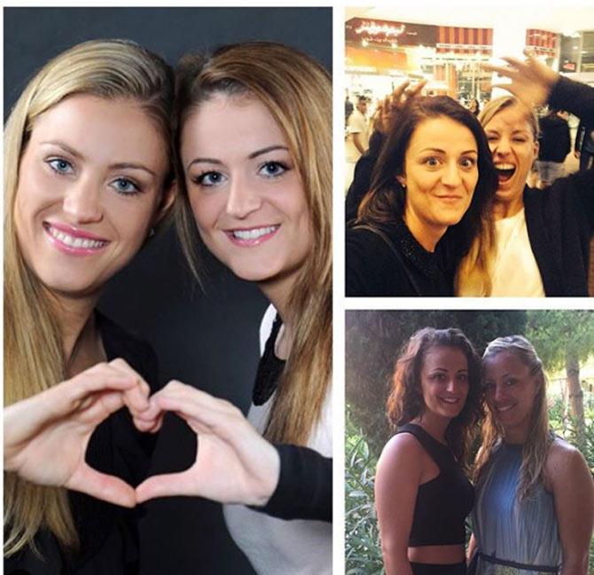 Angelique Kerber posted this picture of herself and her sister on her sister's birthday. She wrote, 